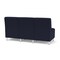Lesro Siena Lounge Reception Armless 3 Seat Tandem Seating No Center Arms, Brushed Steel, OH Navy Uph SN3102 - alternate 3